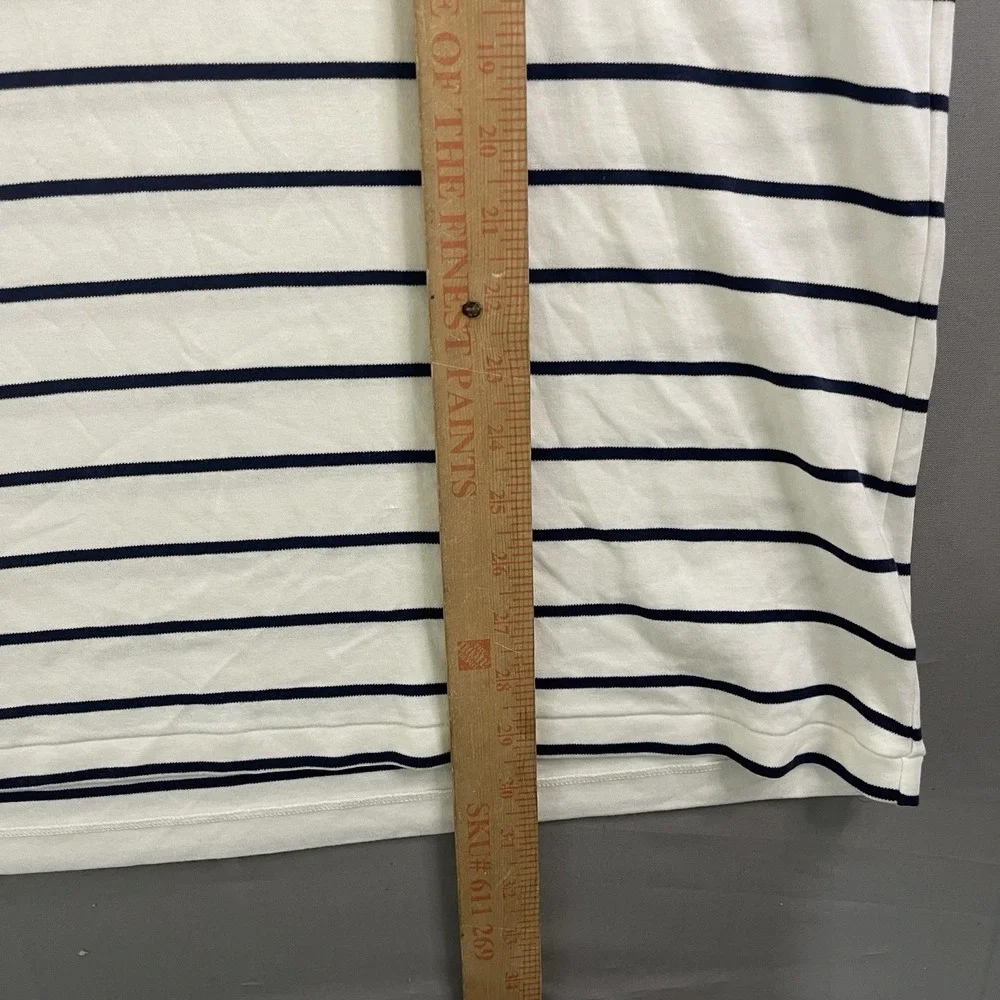 Polo Ralph Lauren Men's Blue/White Stripe Classic Fit Short Sleeve T-Shirt (2XL)